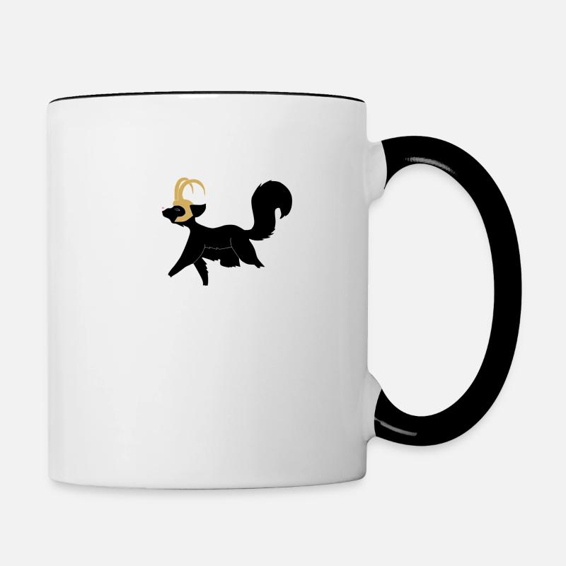 Loki - Tasse zweifarbig - Weiß/Schwarz