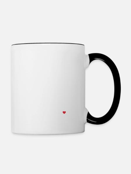 Ich Liebe Tennis Stilvolles - Tasse zweifarbig - Weiß/Schwarz