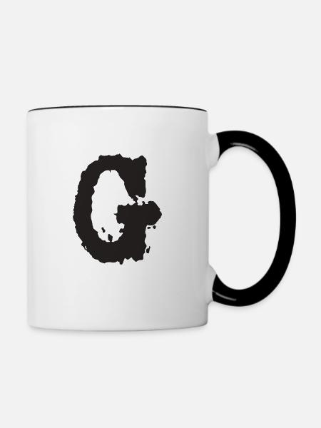 G - Tasse zweifarbig - Weiß/Schwarz