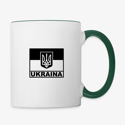 Ukraina Taktisk Flagga - Emblem - Tvåfärgad mugg