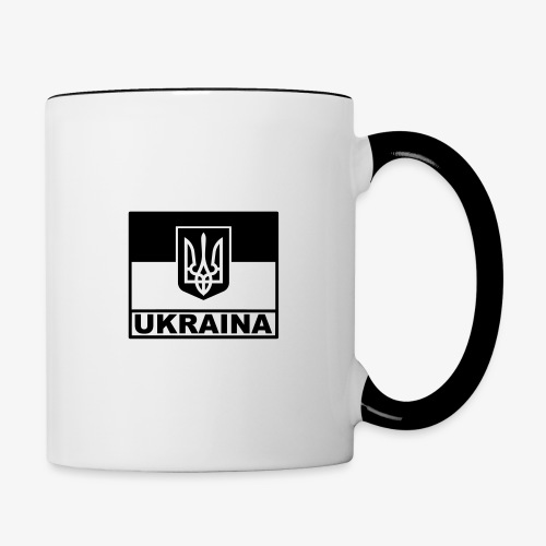 Ukraina Taktisk Flagga - Emblem - Tvåfärgad mugg