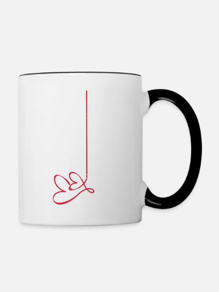 Lebe deinen Traum - Tasse zweifarbig - Weiß/Schwarz