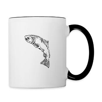Salmon - Contrasting Mug - white/black - Right
