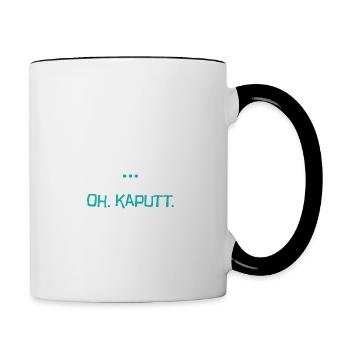 Let Me I Can The Oh Broken T-Shirt I Say - Contrasting Mug - white/black - Right