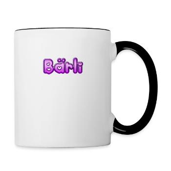 Text Bärli - Tasse zweifarbig - Weiß/Schwarz - Rechts