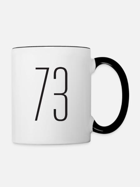 73 - Tasse zweifarbig - Weiß/Schwarz