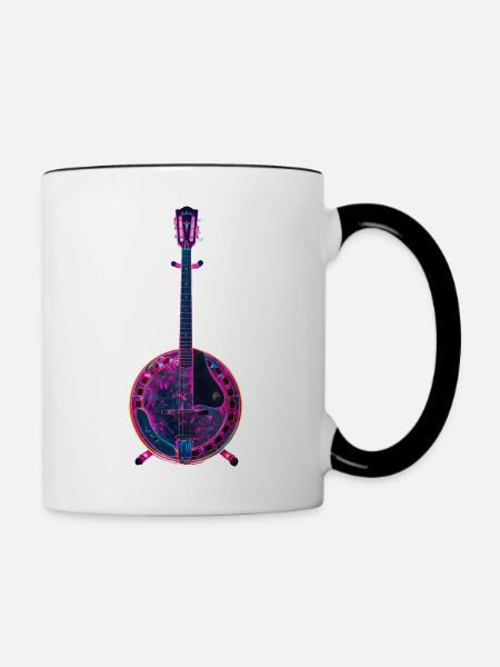 Banjo - Tasse zweifarbig - Weiß/Schwarz
