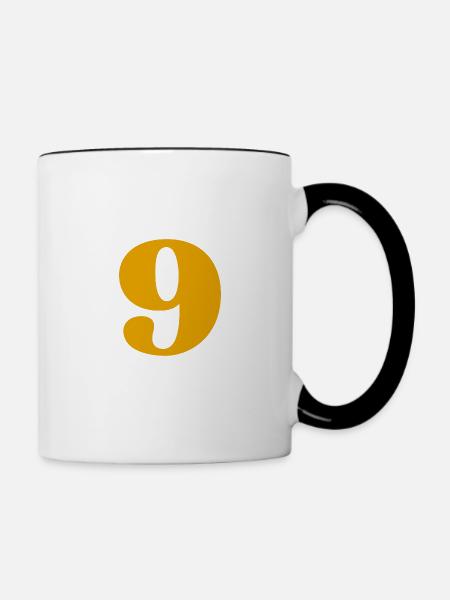 9 - Tasse zweifarbig - Weiß/Schwarz