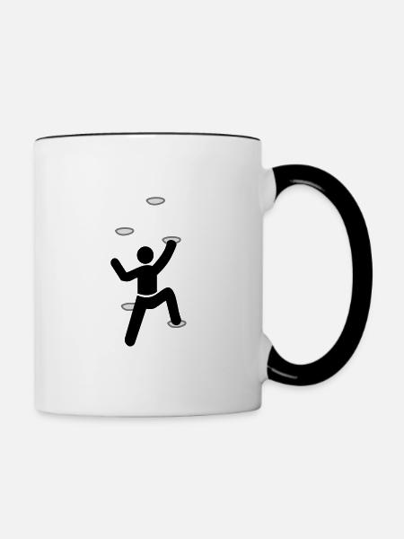 climber - Tasse zweifarbig - Weiß/Schwarz