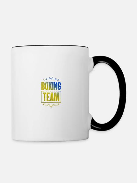 Boxing Crew - Tasse zweifarbig - Weiß/Schwarz