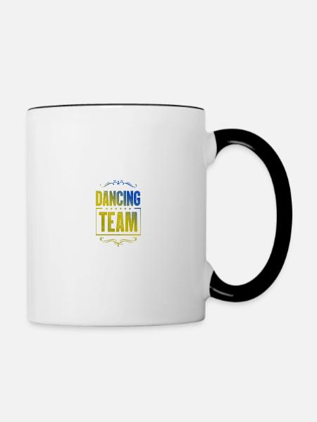 Dancing Crew - Tasse zweifarbig - Weiß/Schwarz