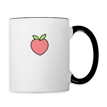 peach - Contrasting Mug - white/black - Right