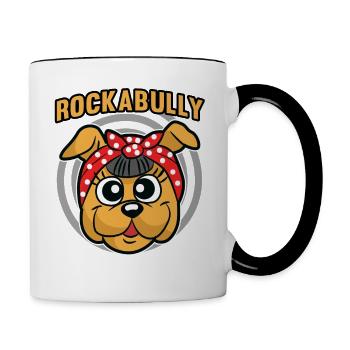 Rockabilly - Contrasting Mug - white/black - Right