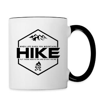Hike - Tasse zweifarbig - Weiß/Schwarz - Rechts