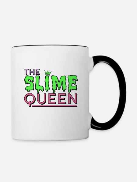 Schleim - Tasse zweifarbig - Weiß/Schwarz