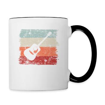 Idée cadeau vintage - Mug contrasté - blanc/noir - Droite