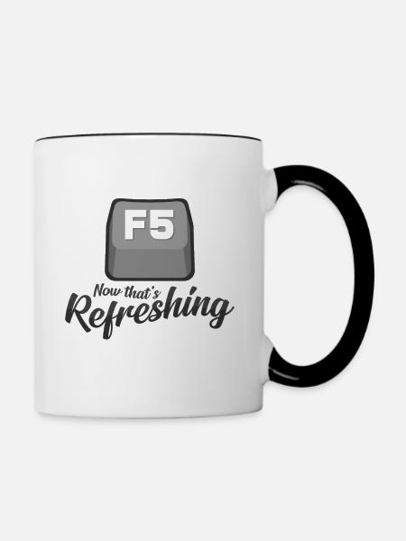 Computerfreak - Tasse zweifarbig - Weiß/Schwarz