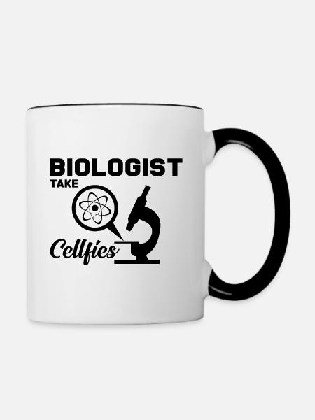 Biologie - Tasse zweifarbig - Weiß/Schwarz