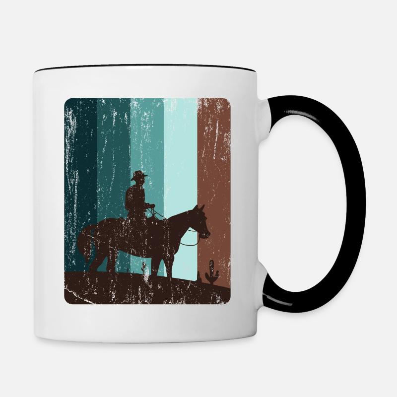 cowboy - Contrasting Mug - white/black