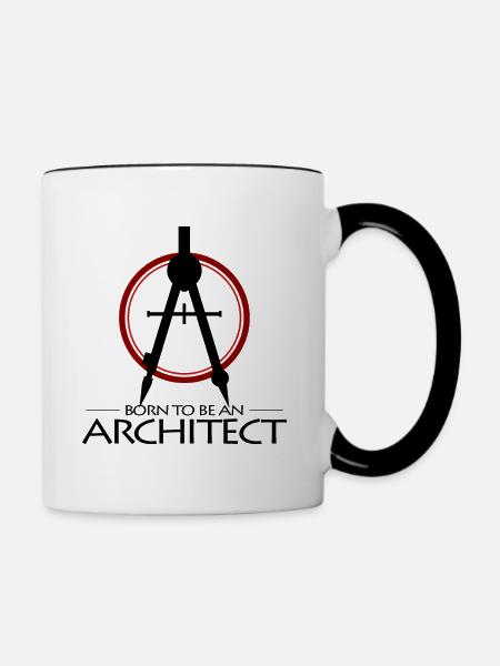 Architekt - Tasse zweifarbig - Weiß/Schwarz