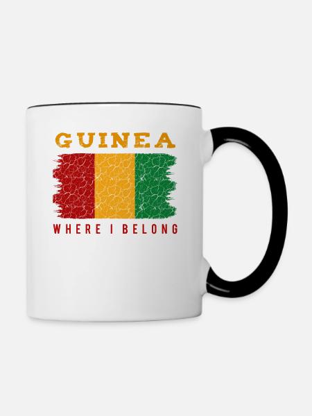 Guinea - Tasse zweifarbig - Weiß/Schwarz