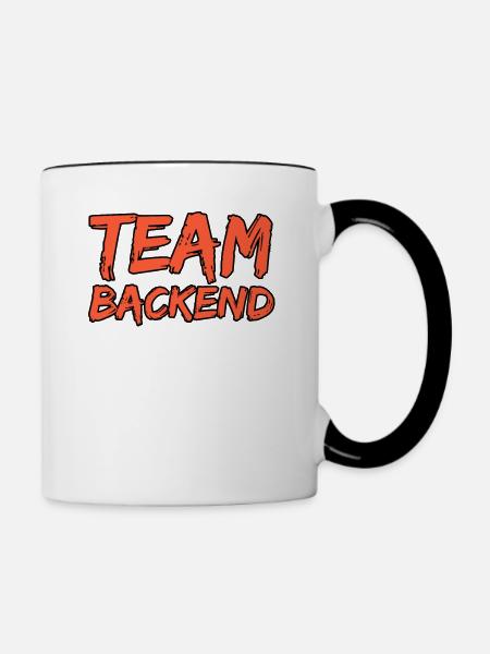 Team Backend Programmierer - Tasse zweifarbig - Weiß/Schwarz