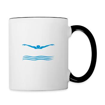 The Pool Guy - Contrasting Mug - white/black - Right