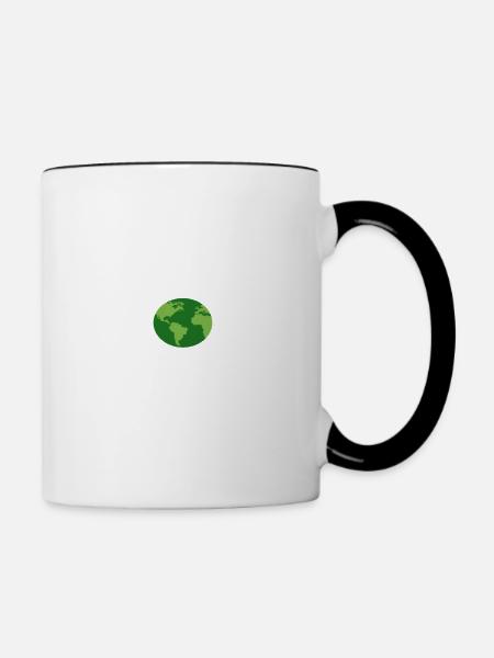 There is no Planet B - Tasse zweifarbig - Weiß/Schwarz