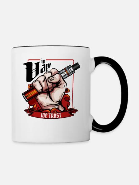 Vape - Tasse zweifarbig - Weiß/Schwarz