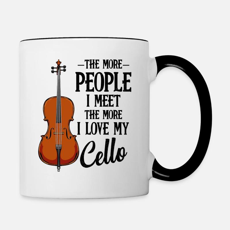 cello - Contrasting Mug - white/black