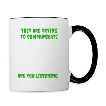 Ghost Hunt Gift Paranormal Investigator Halloween - Contrasting Mug - white/black - Right