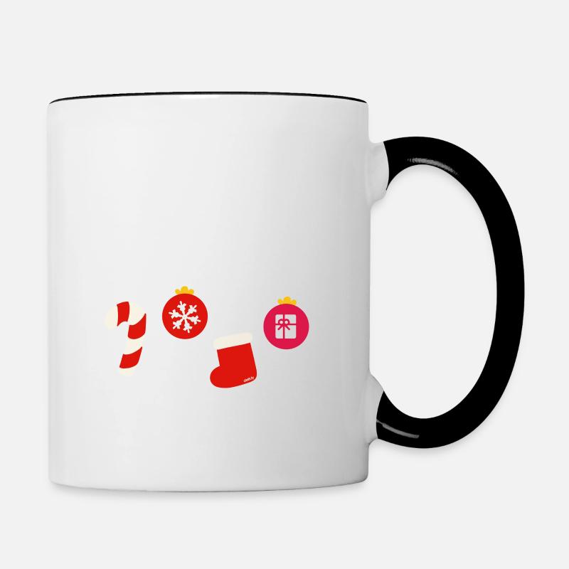 Joyeux Noël Joyeux Noël - Mug contrasté - blanc/noir
