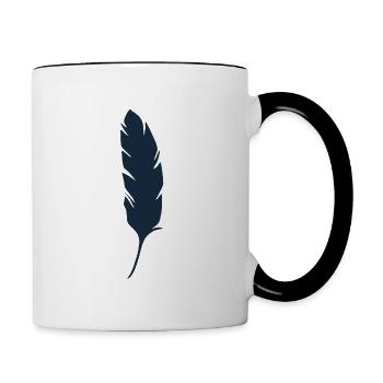 feather - Contrasting Mug - white/black - Right