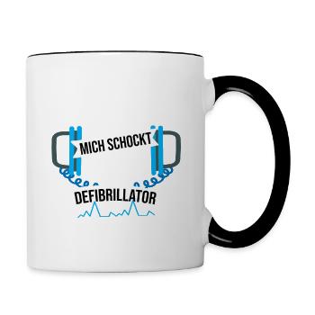 Bester Opa der Welt Fun Spruch - Tasse zweifarbig - Weiß/Schwarz - Rechts