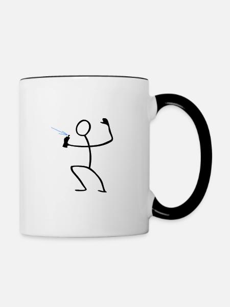 Sprayer - Tasse zweifarbig - Weiß/Schwarz