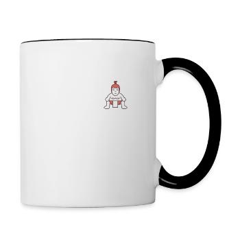 Anime funny manga gift idea for Otaku Senpai - Contrasting Mug - white/black - Right