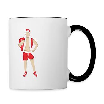 I'm So Good Santa Came Twice Gay Christmas - Mug contrasté - blanc/noir - Droite