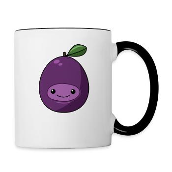 Comic Plum - Contrasting Mug - white/black - Right
