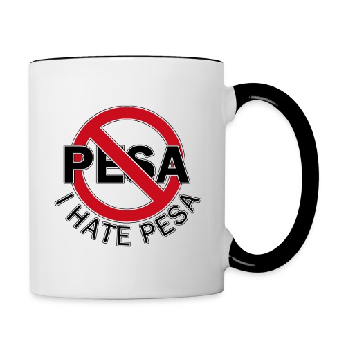 PESA: I Hate PESA TSHIRT - Tasse zweifarbig
