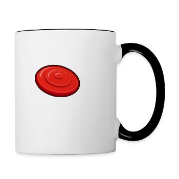 J'attrape des soucoupes volantes - Mug contrasté - blanc/noir - Droite