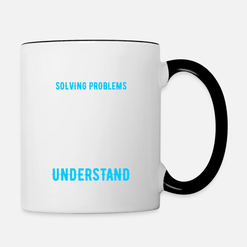 Résolution de problèmes techniques que vous ne saviez pas - Mug contrasté - blanc/noir