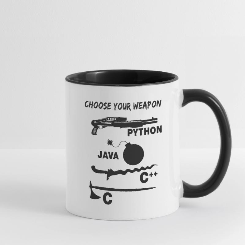 Programmer Choose your programming language Contrasting Mug
