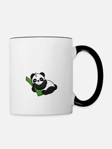 Halten Sie Schlaf Sleepy Person Geschenk - Tasse zweifarbig - Weiß/Schwarz