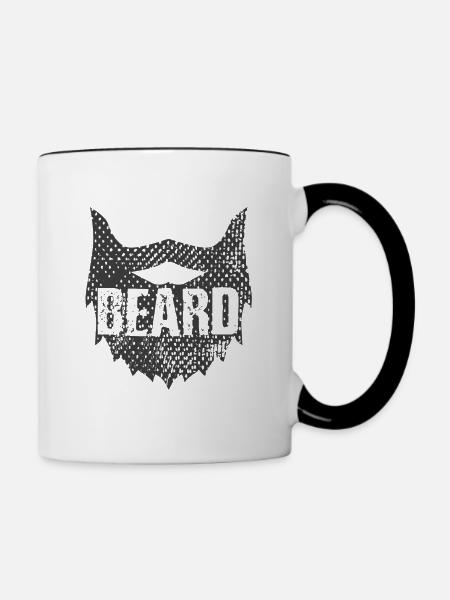 Bart - Tasse zweifarbig - Weiß/Schwarz