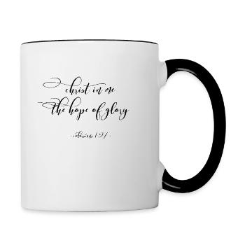 Faith & Christian clothes - Contrasting Mug - white/black - Right