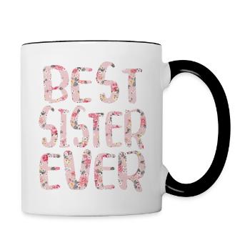 Best Sister Ever - Best Sister Ever - Contrasting Mug - white/black - Right