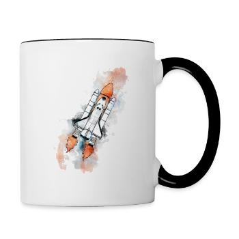 NASA - Mug contrasté - blanc/noir - Droite