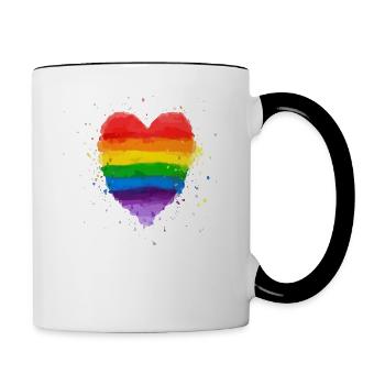 Rainbow - Contrasting Mug - white/black - Right