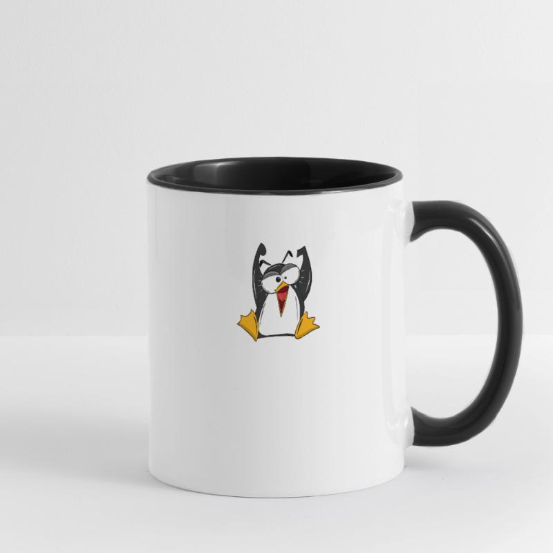 Linux SysAdmin Hacker Coder Penguin Computer Fix Contrasting Mug