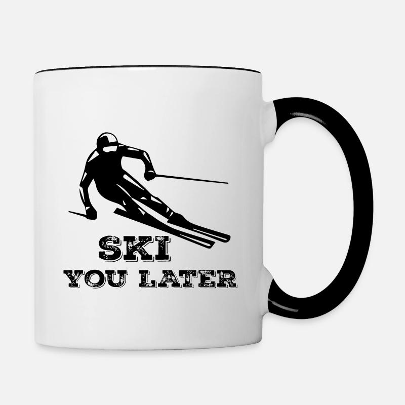 ski - Contrasting Mug - white/black